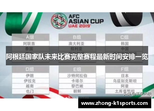阿根廷国家队未来比赛完整赛程最新时间安排一览