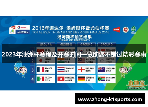2023年澳洲杯赛程及开赛时间一览助您不错过精彩赛事 2023年澳洲杯赛程及开赛时间一览助您不错过精彩赛事